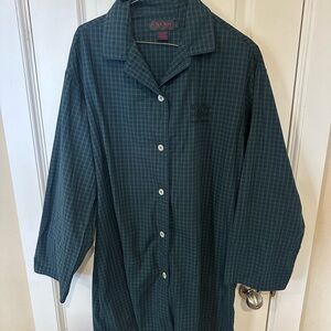 Ralph Lauren Dark Green and Navy Plaid Shirt